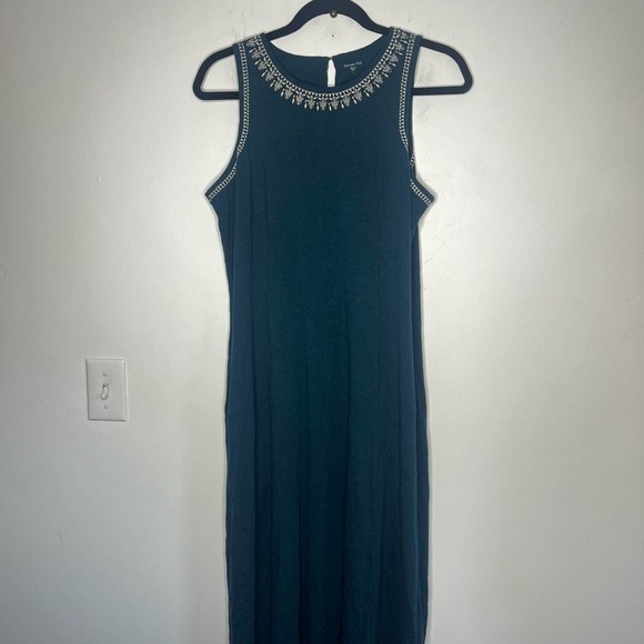 Garnet Hill Embroidered Jewel-Neck Maxi Dress - Picture 10 of 10